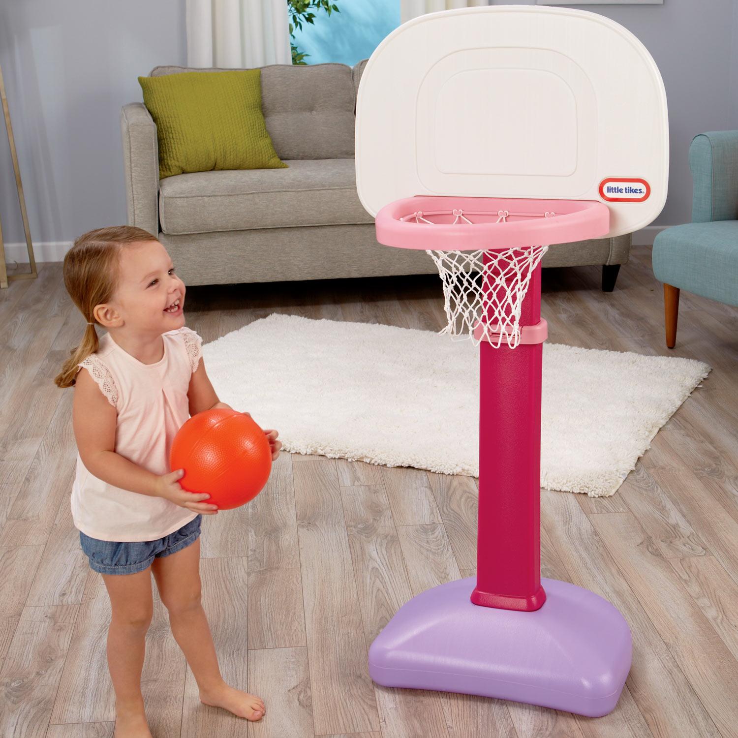 TotSports™ Easy Score™ Basketball Set - Pink - Image 2