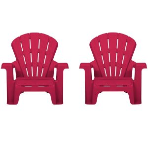 Garden Chair - Red 2 Pack
