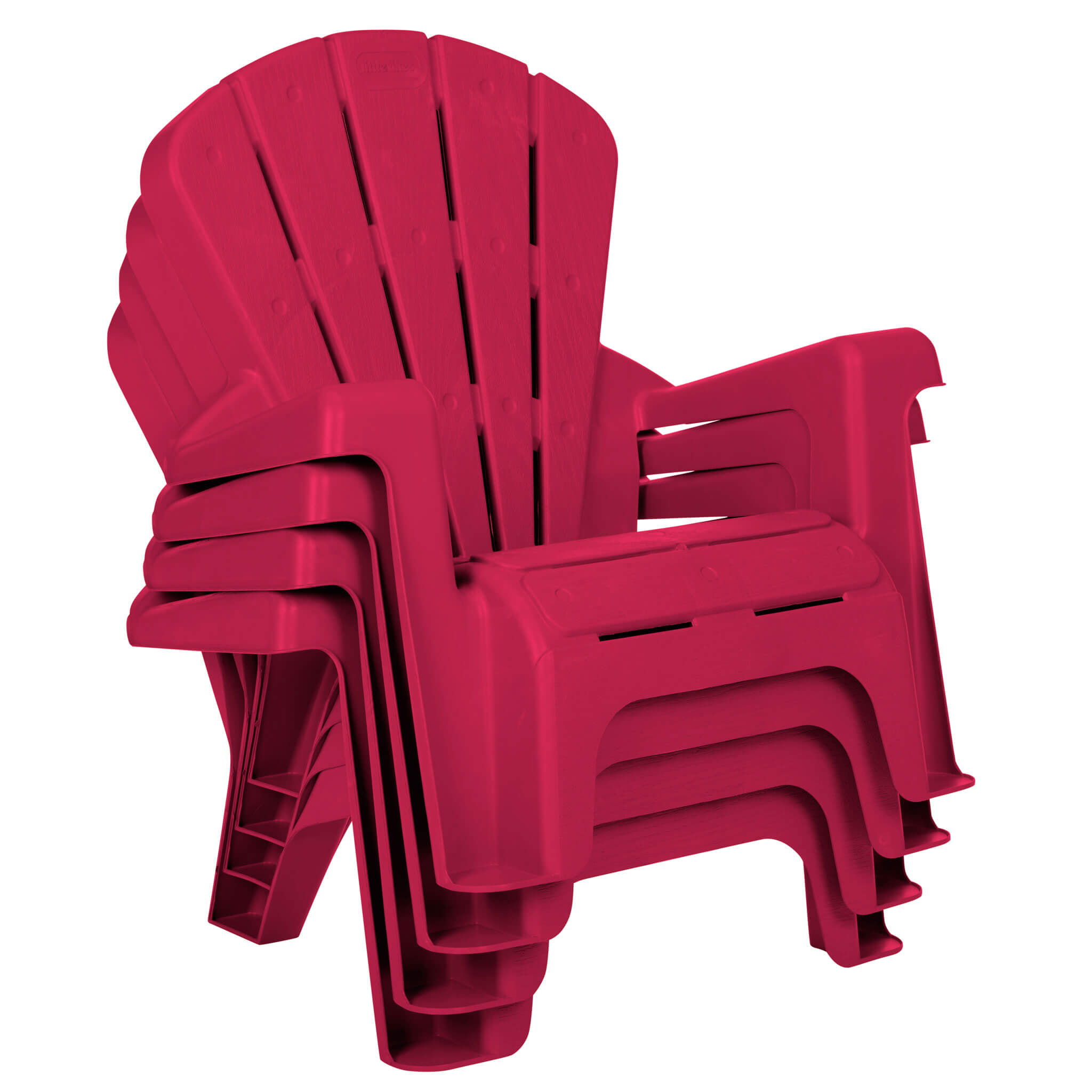 Garden Chairs - Red 4 Pack - Image 6
