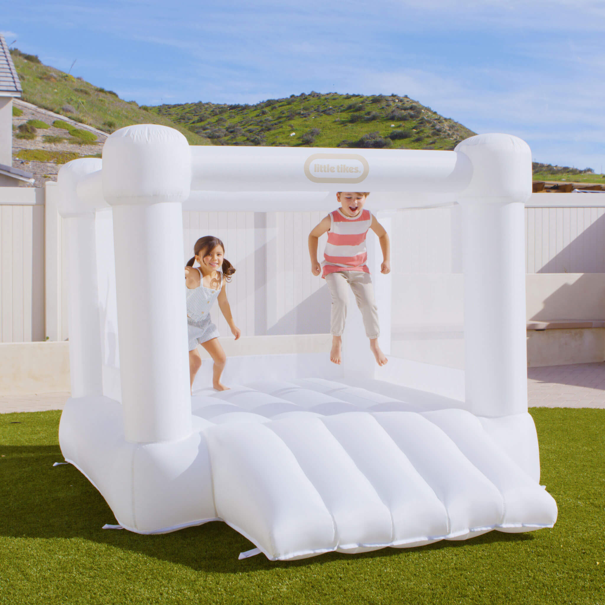 White Jr. Jump 'n Slide™ Bouncer - Image 2